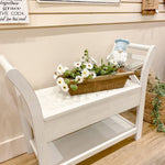 Accent Bench with Storage - Multiple Colors available at Rustic Ranch Furniture and Decor.