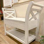 Accent Bench with Storage - Multiple Colors available at Rustic Ranch Furniture and Decor.