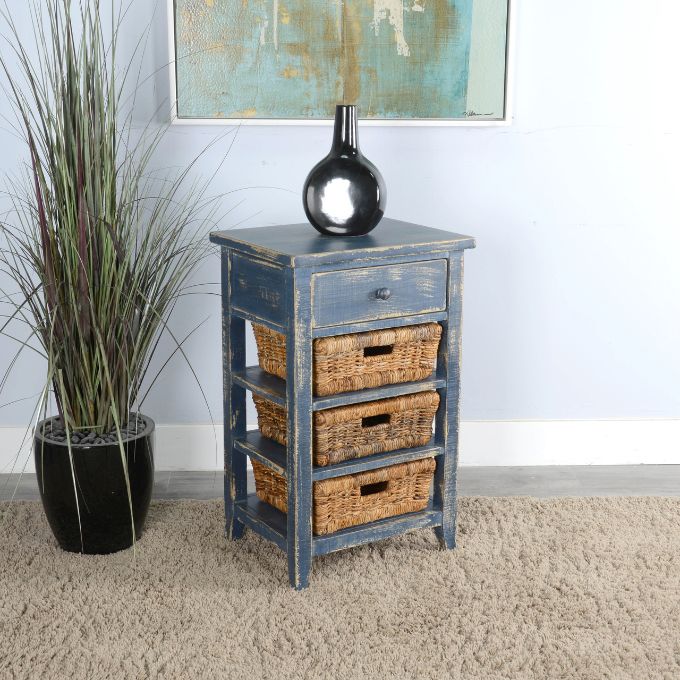 Farmhouse Storage Table - Available in Five Colours