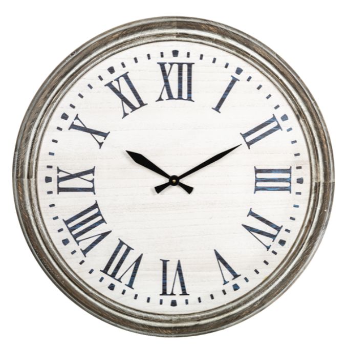 Wood Frame Roman Numeral Clock