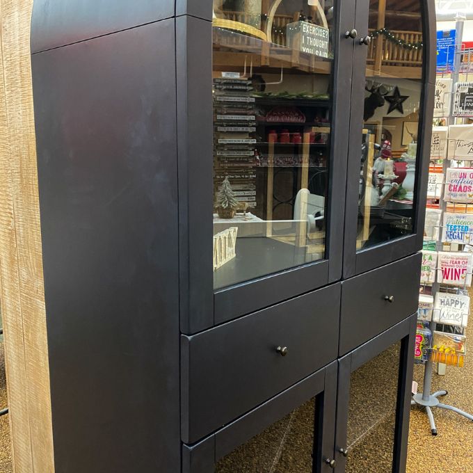 Black Magic Wine Cabinet available at Rustic Ranch Furniture and Decor.