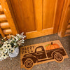 Happy Fall Truck Coir Mat by Mud Pie