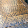 Close-up of wooden planked top of the Fireside Nightstand available at Rustic Ranch Furniture and Decor.