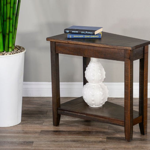 Homestead Chair Side Wedge Table available at Rustic Ranch Furniture and Decor.