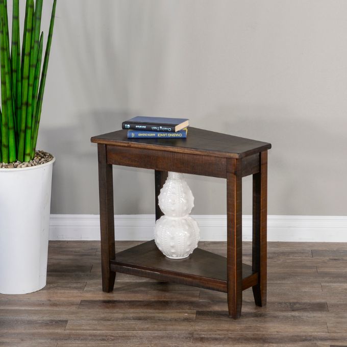 Homestead Chair Side Wedge Table available at Rustic Ranch Furniture and Decor.