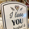 Love You Farm Metal Signs - Two Styles