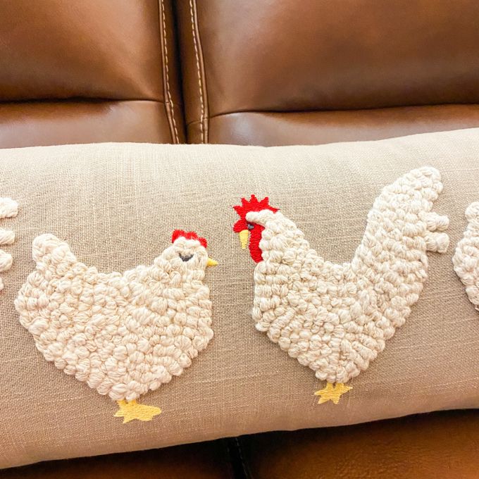 Long Chicken Pillow by Mud Pie