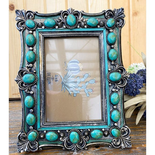 Turquoise Beads 4x6 Frame