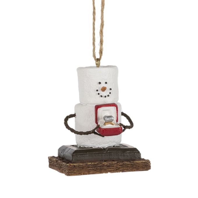 S'mores Engaged Ornament