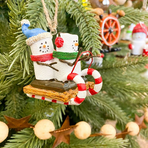 Smore's on Toboggan Ornament