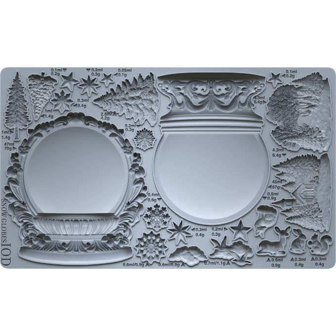 Snow Globes Mould by IOD available at Rustic Ranch Furniture and Decor.