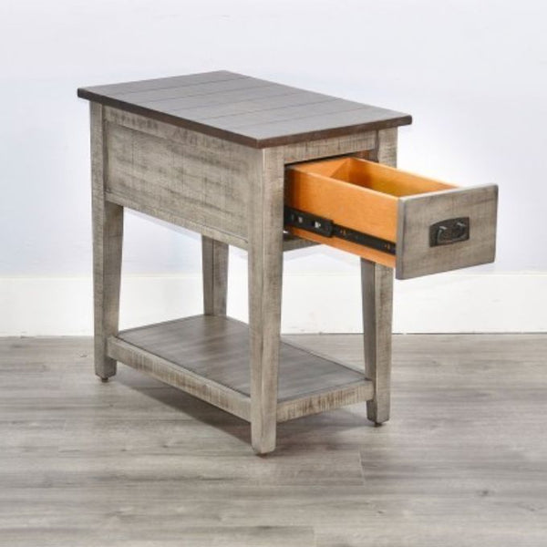 Homestead Hills Chair Side Table - Calgary – Rustic Ranch Furniture and ...