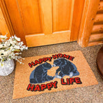 Bear Happy Home Coir Mat