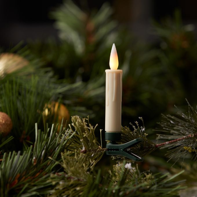 Flameless Candles with Clip-On & Sunction Cup Holders