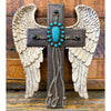 Turquoise Cross with Wings
