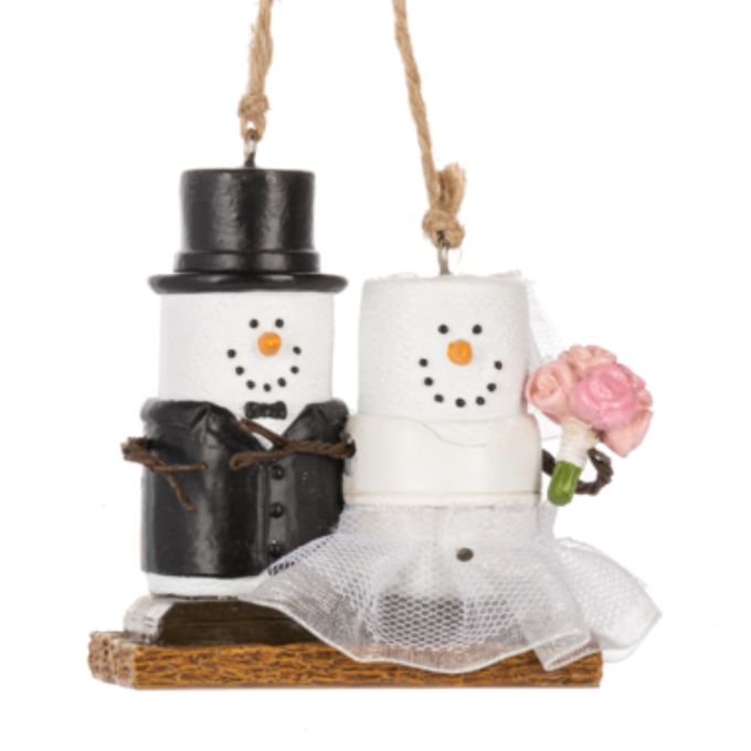 Bride and Groom S'more Ornament
