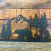 Bear Cubs and Tree Metal Wall Decor - Two Styles