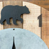 Wood Bear Clock