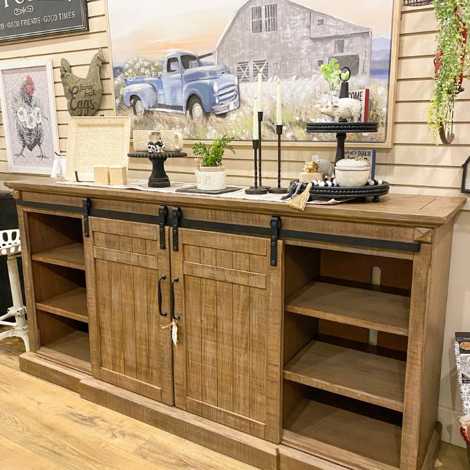 Victor TV Console available at Rustic Ranch Furniture and Decor.