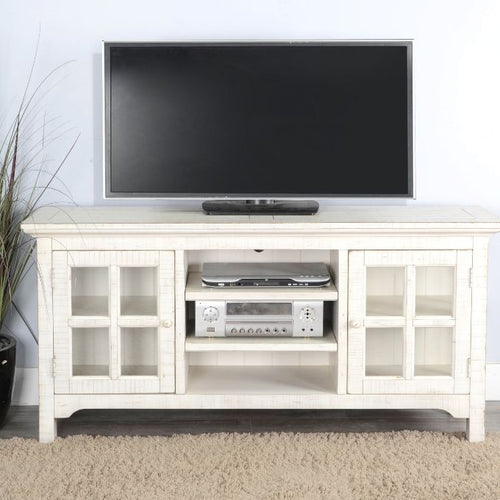 White Sand TV Console available at Rustic Ranch Furniture and Decor.