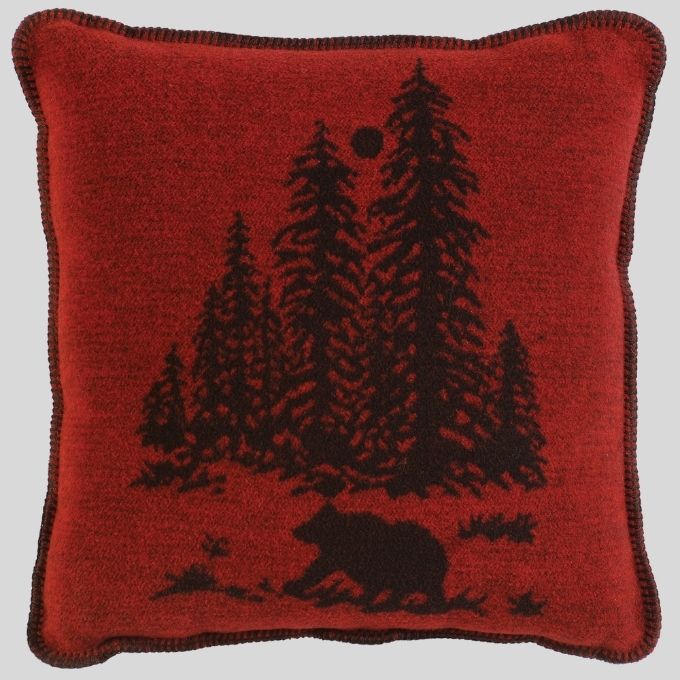 Wool Bear Accent Pillow