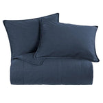 Queen Stonewashed Canvas Coverlet - Denim