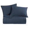 King Stonewashed Canvas Coverlet - Denim