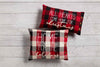 BUTTON BUFFALO CHECK PILLOWS - TWO ASSORTED BY MUD PIE