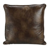 Brown Faux Leather Euro Sham