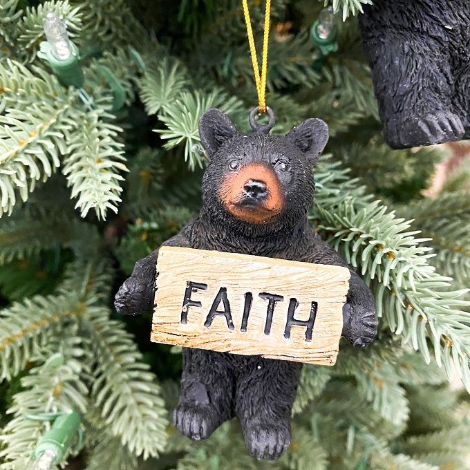 Bear Word Ornament - Three Styles