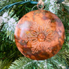 Copper Disc Snowflake Ornament - Small