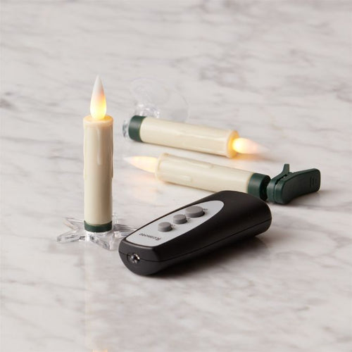 Flameless Candles with Clip-On & Sunction Cup Holders