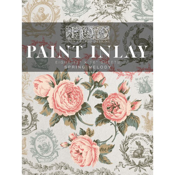 Spring Melody Paint Inlay by IOD - Limited Edition available at Rustic Ranch Furniture and Decor.