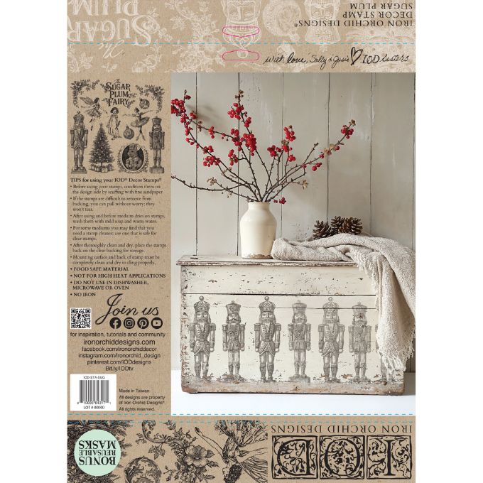 Sugar Plum Stamp by IOD available at Rustic Ranch Furniture and Decor.