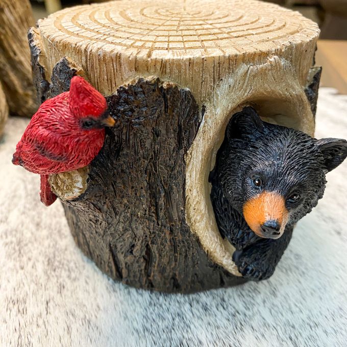 Bear and Cardinal Coaster Set available at Rustic Ranch Furniture and Decor.