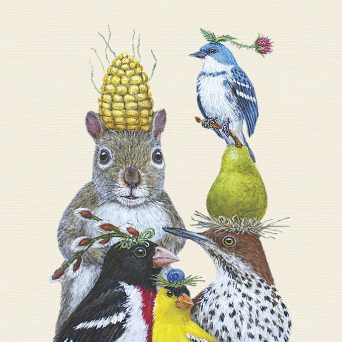 Party Under Feeder Lunch Napkins
