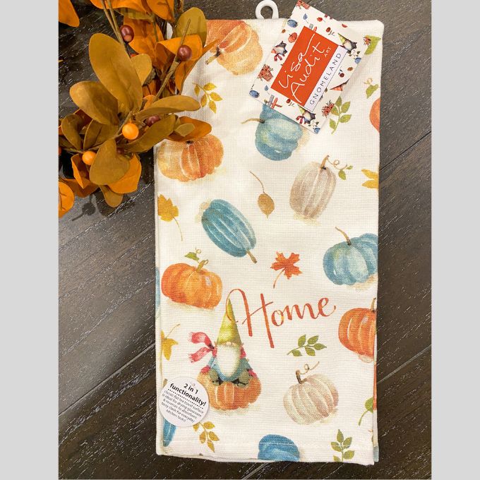 Gnomeland Pumpkin Toss Dual Purpose Towel