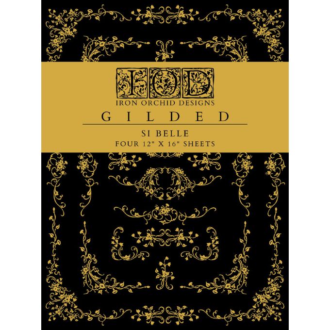 Si Belle Foil Transfer by IOD available at Rustic Ranch Furniture and Decor.