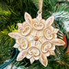 Washed Gold Snowflake Ornament - Three Styles