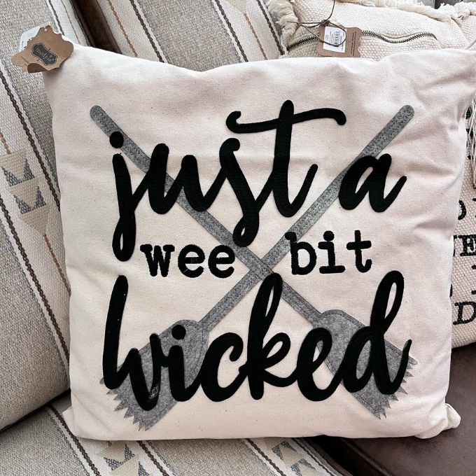 Wee Halloween Pillow by Mud Pie