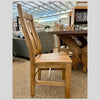 Cross Creek Side Chair with Wood Seat available at Rustic Ranch Furniture and Decor