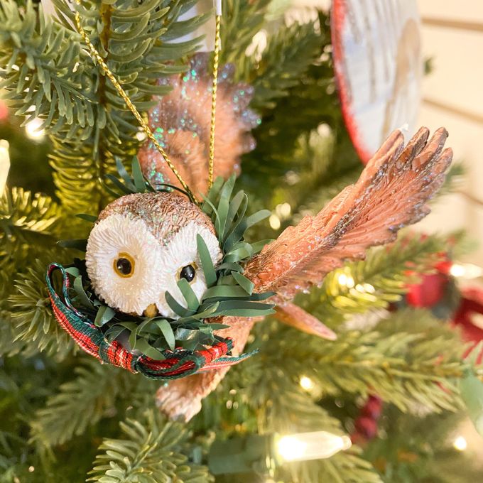 Glass Owl Ornament