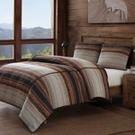 Estes Chenille Comforter Set - Brown - Super King