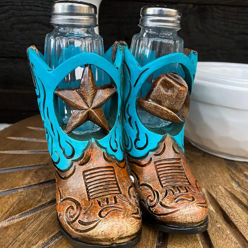 Boots and Star Salt & Pepper Holder