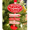 6" Red Gingerbread Sign Ornament
