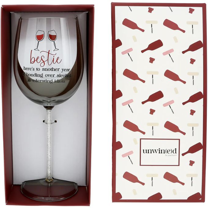 Bestie Wine Glass Gift Box