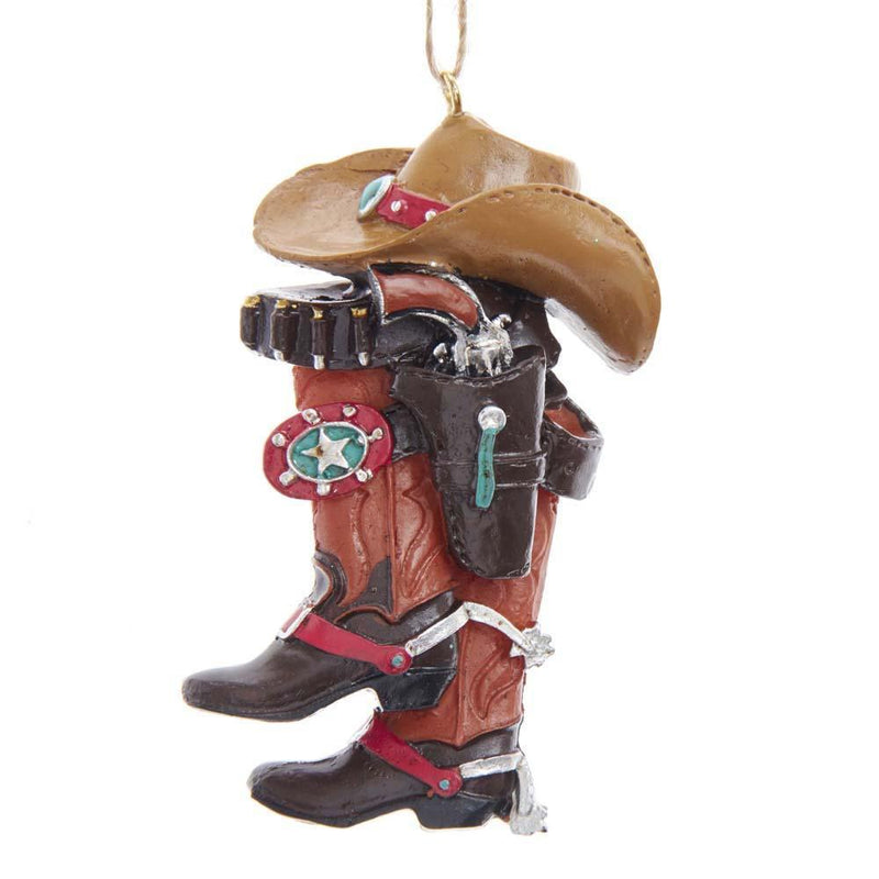 Cowboy Hat, Boot & Gun Ornament