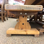 Stony Brooke Trestle Bench available at Rustic Ranch Furniture and Decor.
