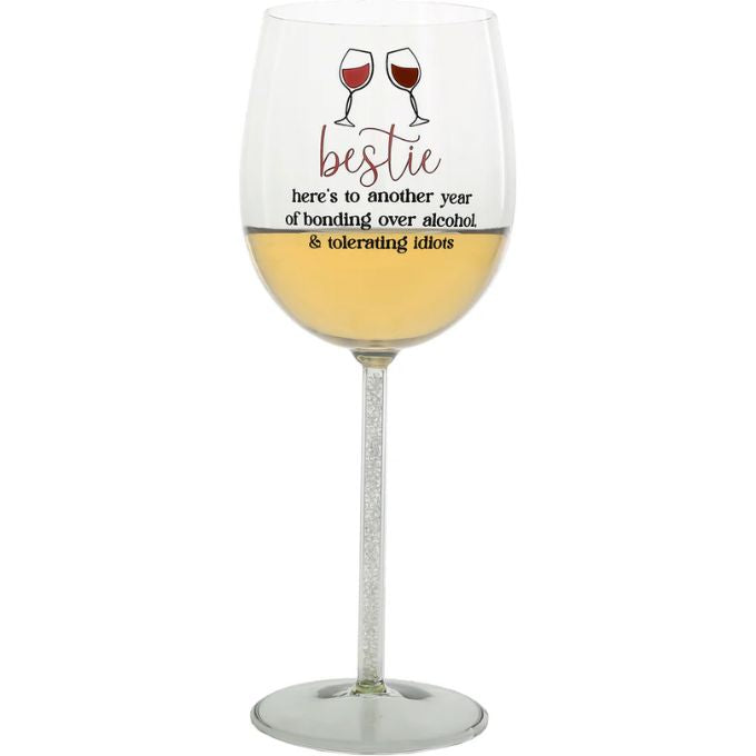 Bestie Wine Glass Gift Box