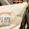 Happy Thanksgiving Rules Pillow by Mud Pie